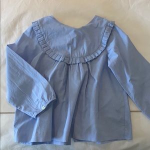 Blue jacadi girls shirt